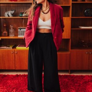 Vintage Deconstructed Tweed Blazer